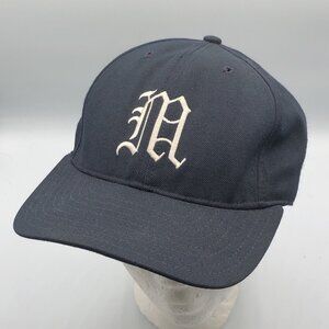 Vintage University Maine Black Bears Fitted Blue Hat Cap Size 7 1/4 Made in USA